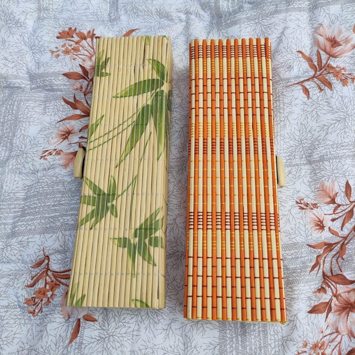 Bamboo Pencil Box (Quantity 4pc) Handmade Pencil Box Rectangle - Image 1