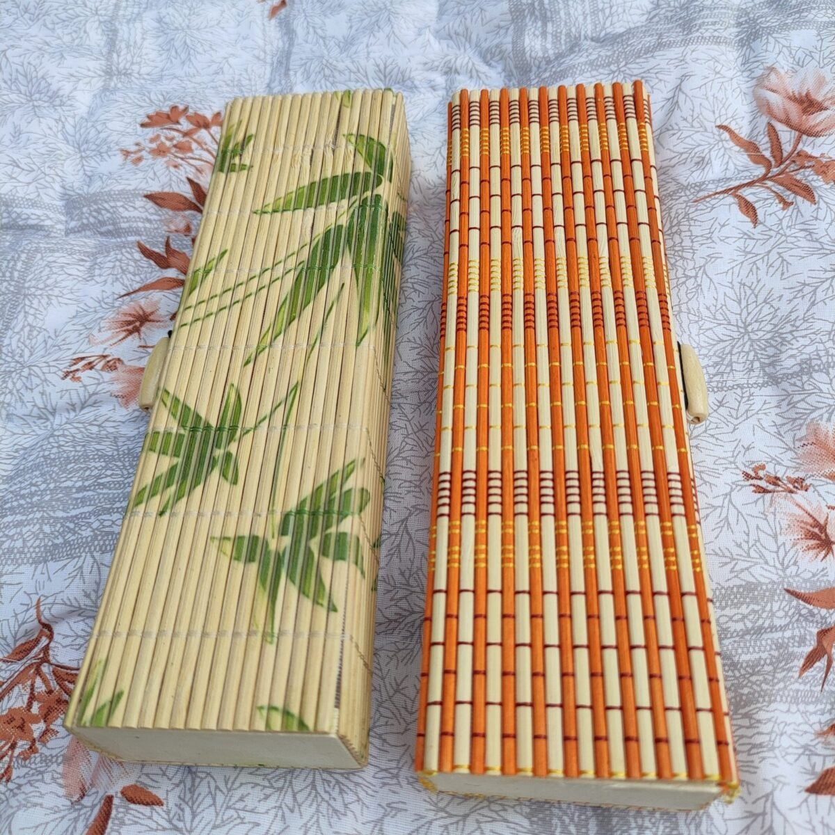 Bamboo Pencil Box (Quantity 4pc) Handmade Pencil Box Rectangle - Image 2