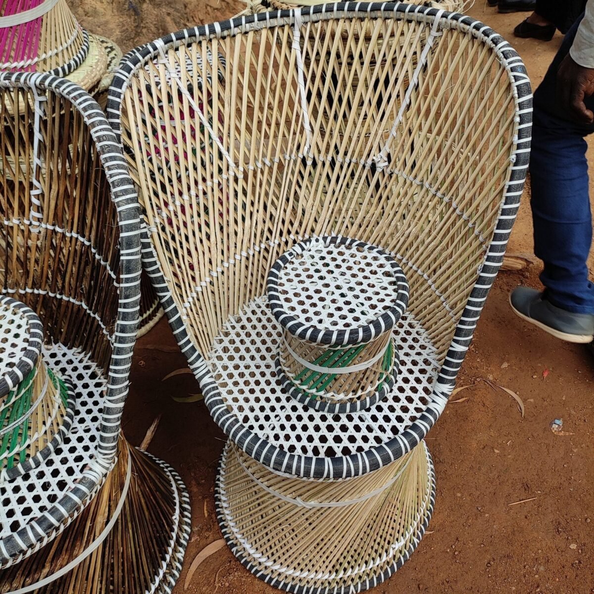 Handicraft Bamboo Outdoor Chair - Image 2