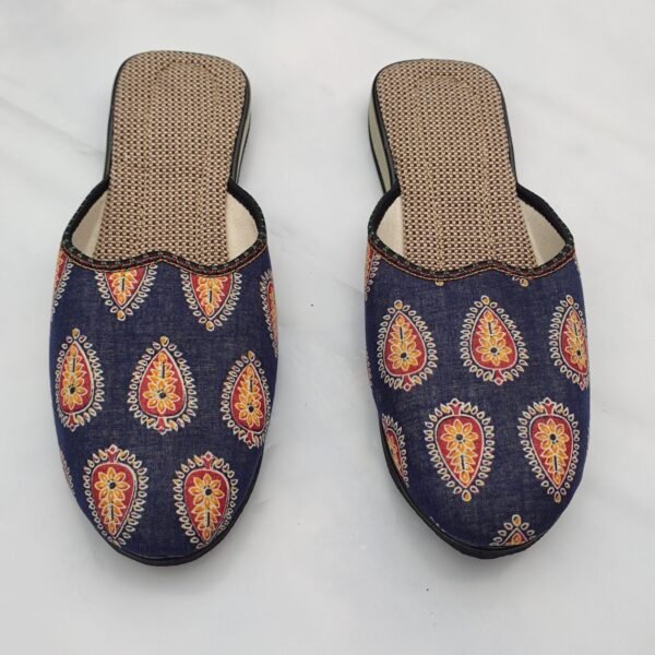 Handicraft jute Shoes For Women (navy blue colour)