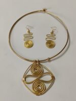 Brass Metal Handcrafted Dhokra jewellery Set For ladies - Image 6