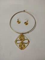 Brass Metal Handcrafted Dhokra jewellery Set For ladies - Image 3