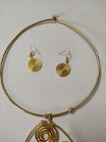 Brass Metal Handcrafted Dhokra jewellery Set For ladies - Image 8