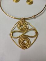 Brass Metal Handcrafted Dhokra jewellery Set For ladies - Image 7