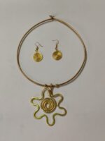 Brass Metal Handcrafted Dhokra jewellery Set For Women nad Girls - Image 2