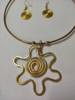 Brass Metal Handcrafted Dhokra jewellery Set For Women nad Girls - Image 3