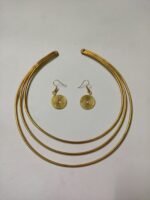 Brass Metal Hand Work Necklace Set for Women