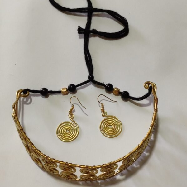 Brass Metal Handmade Necklace Set For Women Girls