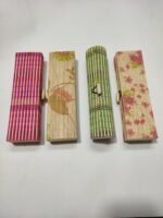 Bamboo Pencil Box (Quantity 4pc) Pencil Box (Multicolor)