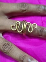 Finger Rings Brass Metal For Women (brass metal colour)