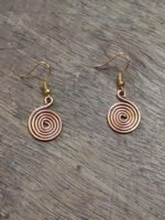 Copper wire Handicraft Earrings for Women (circle)