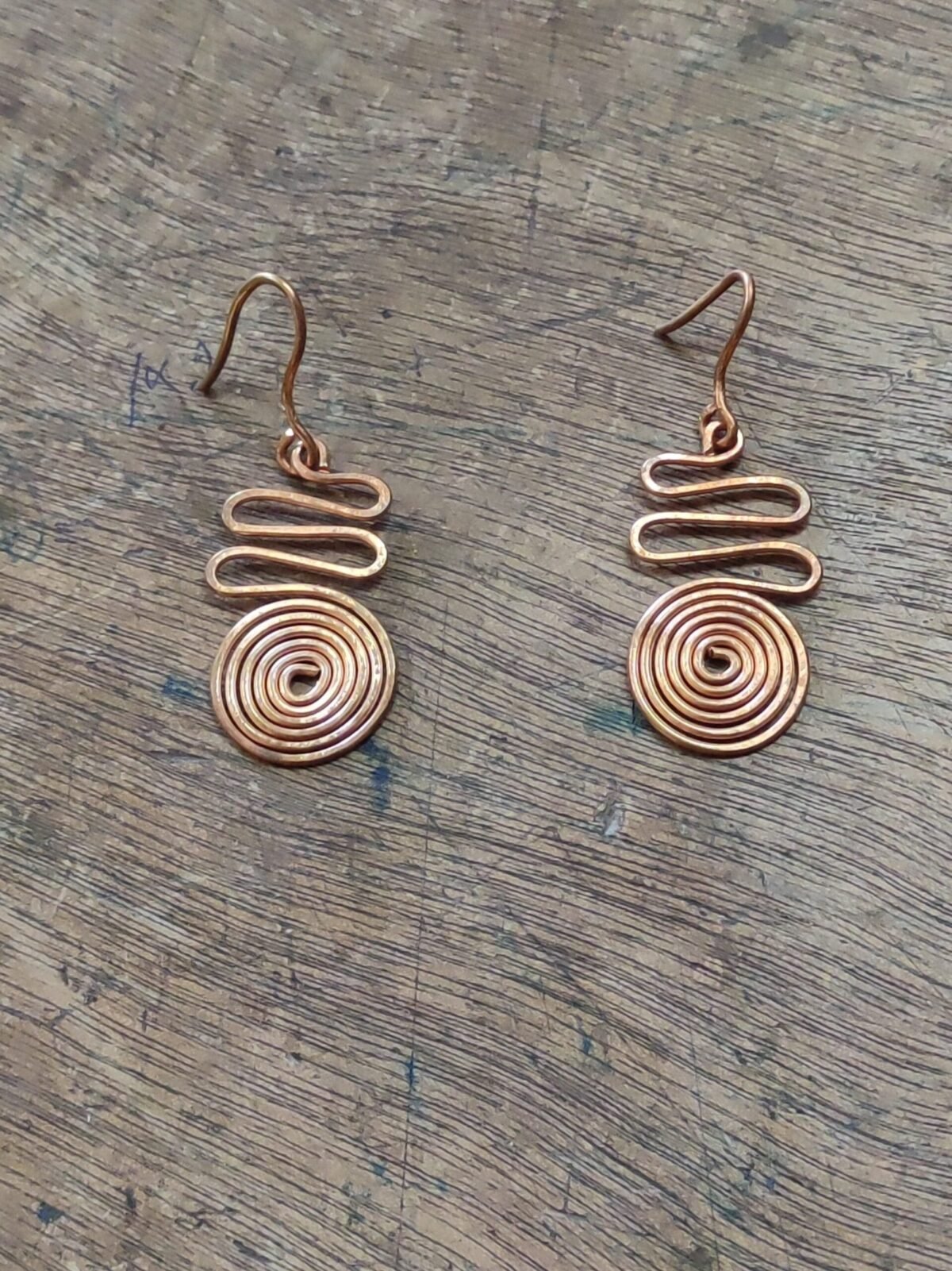 Copper wire Handicraft Earrings for Girls - Image 1