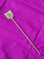 Brass Hair style Dhokra Hair Pin for Women - Image 2