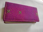 Kantha stitch purse double zipper for Women - Image 4