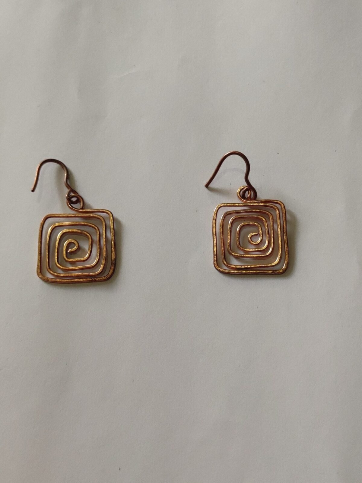Copper Metal Earrings for Women - Image 1
