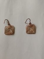 Copper Metal Earrings for Women