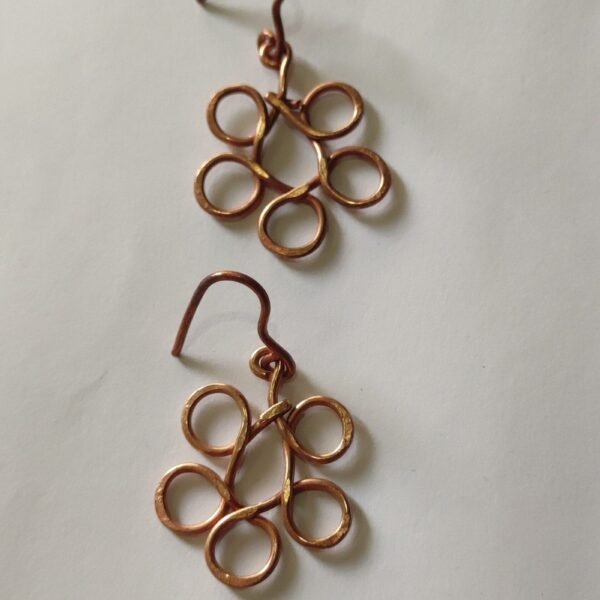 Copper Metal Earrings for Women & Girls