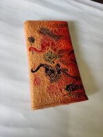 Handicraft Leather Purse Elephant Printed