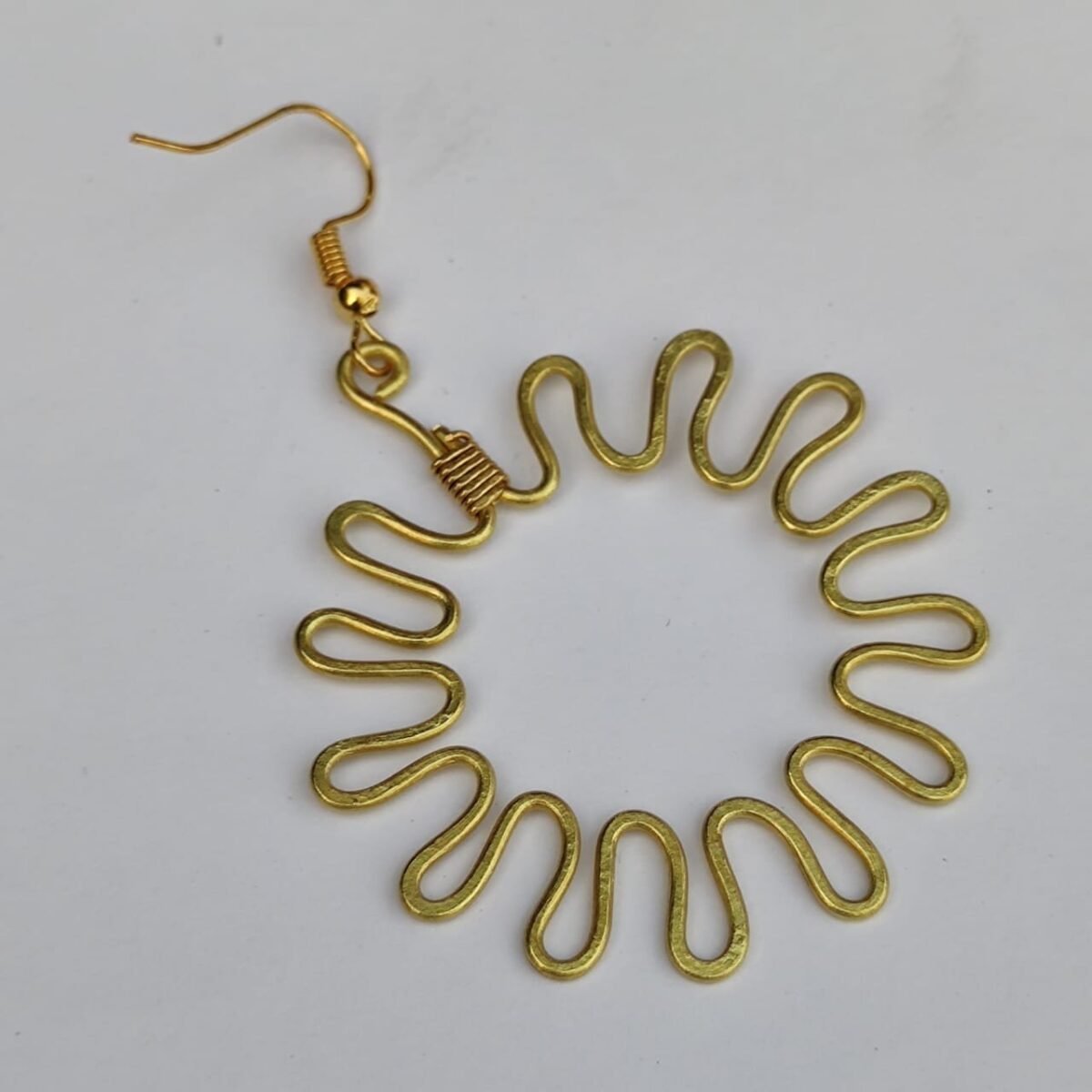 Handmade Brass Metal Earrings for Women and Girls - Image 1