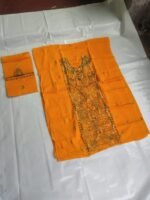 Kantha stitch Dress Material Salwar Suit 3 Piece ( yellow colour) - Image 4