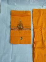 Kantha stitch Dress Material Salwar Suit 3 Piece ( yellow colour) - Image 3