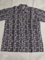 Cotton printed Men Half sleeve shirts (black colour) - Image 2