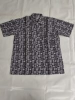 Cotton printed Men Half sleeve shirts (black colour)