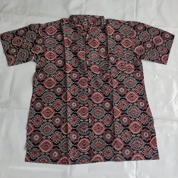 Cotton printed Men Half sleeve shirts (black)