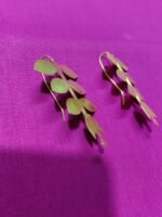 Base Earrings There is a leaf design. - Image 3