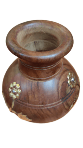 Handicraft wooden water pot