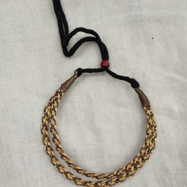 Hand Work Sikki Grass Necklace for Girls