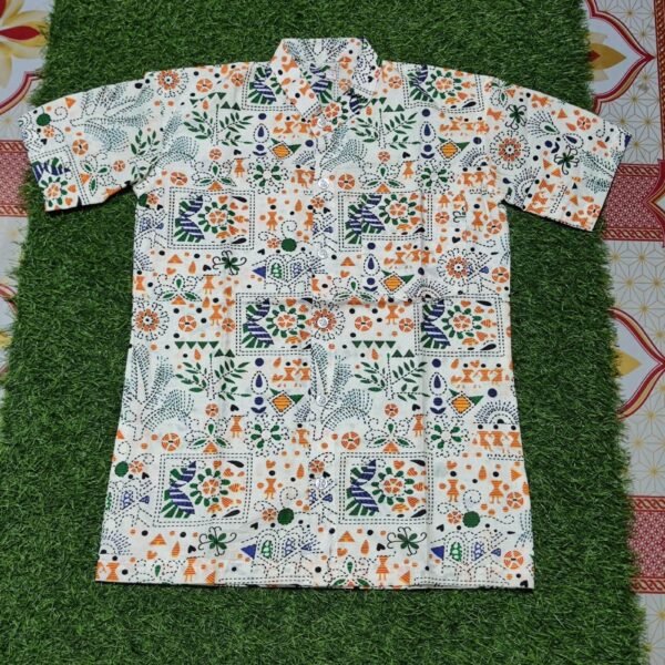 Kids Cotton Half Sleeve Shirt Print Stitch printed