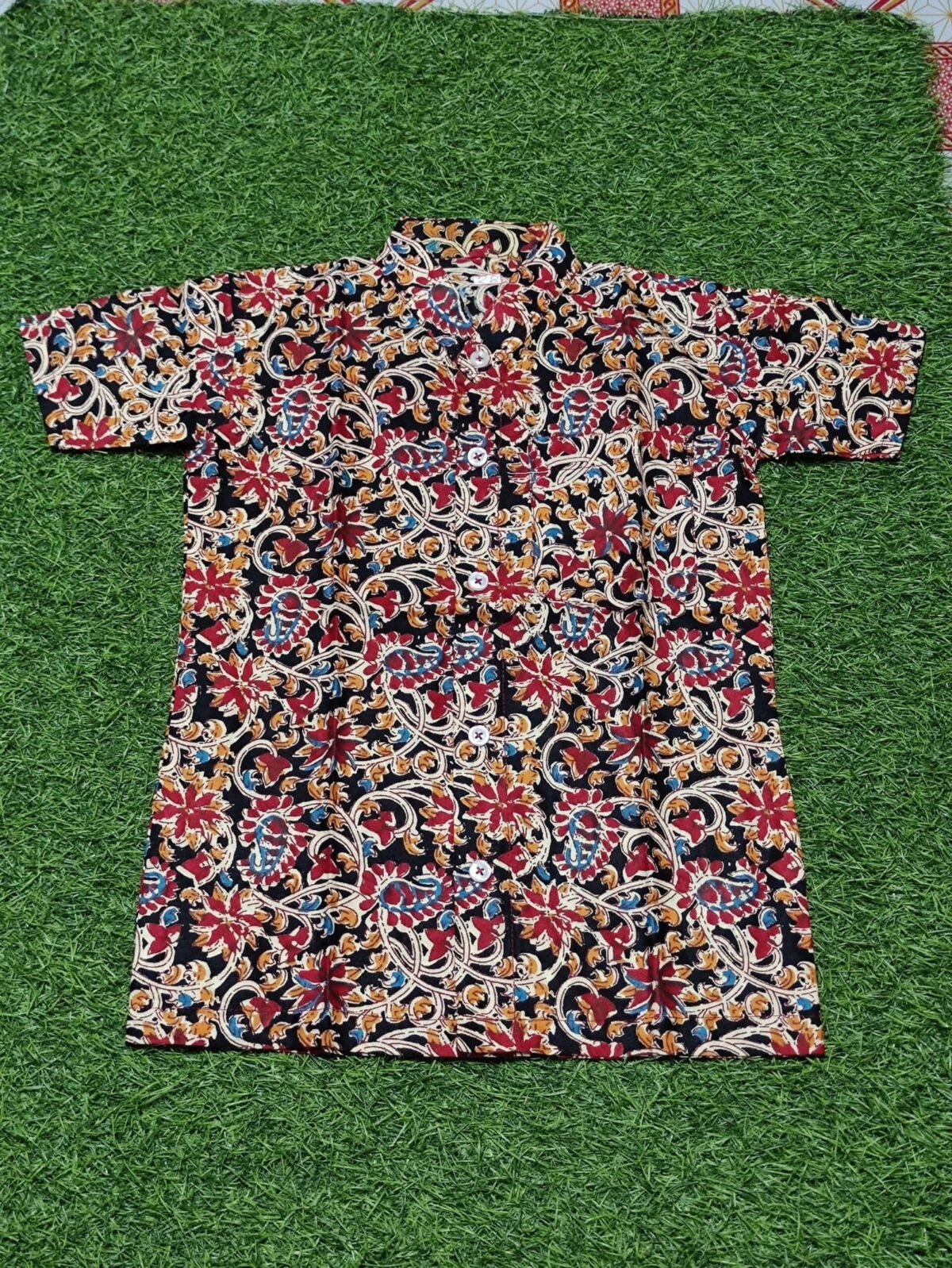 Kids Cotton Printed Half Sleeve Shirt - Image 1