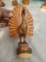 Handmade Wooden Peacock Showpiece Decorative Item