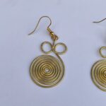 Hand Work Brass Metal Earrings for Women - Image 3