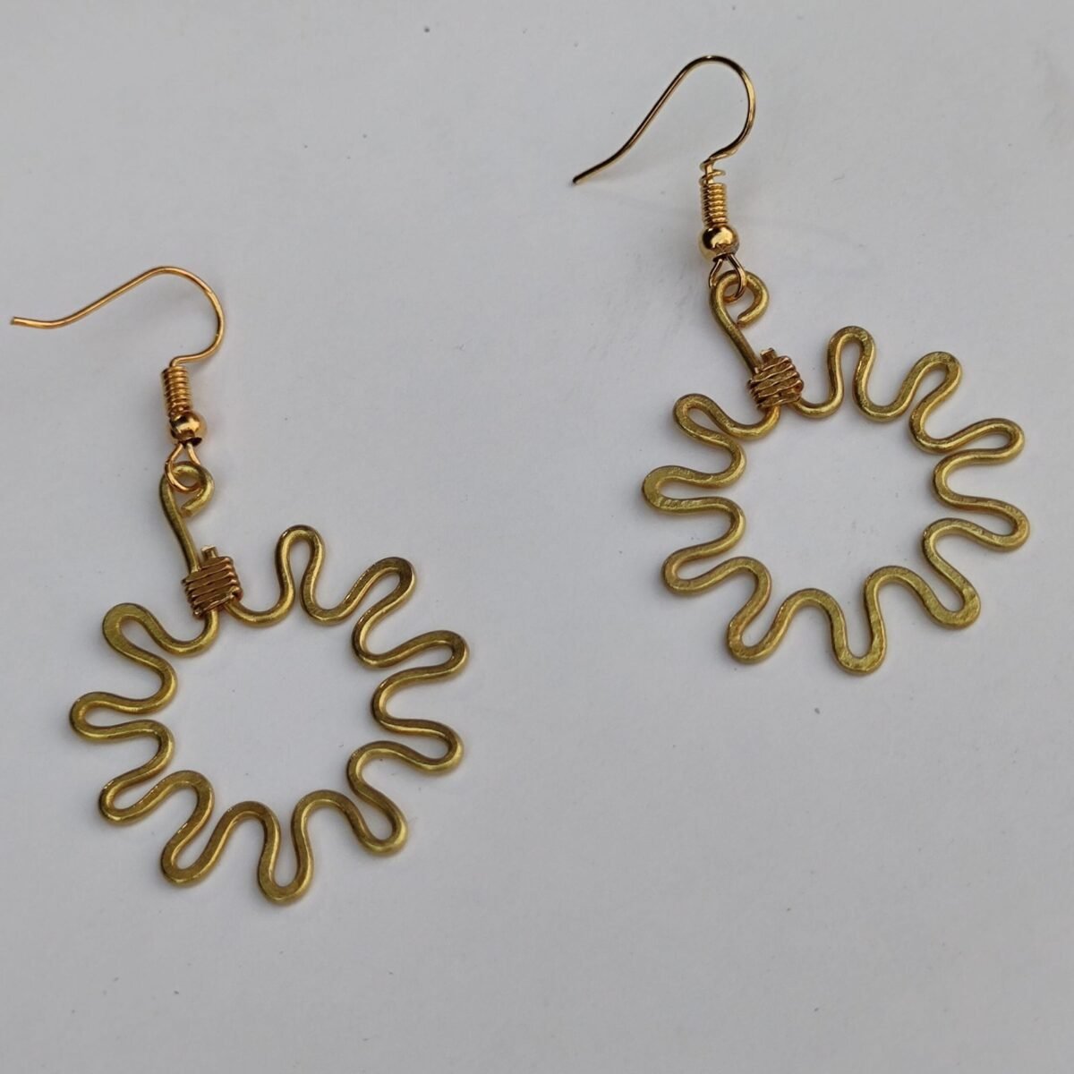 Handicraft Brass Earrings - Image 1