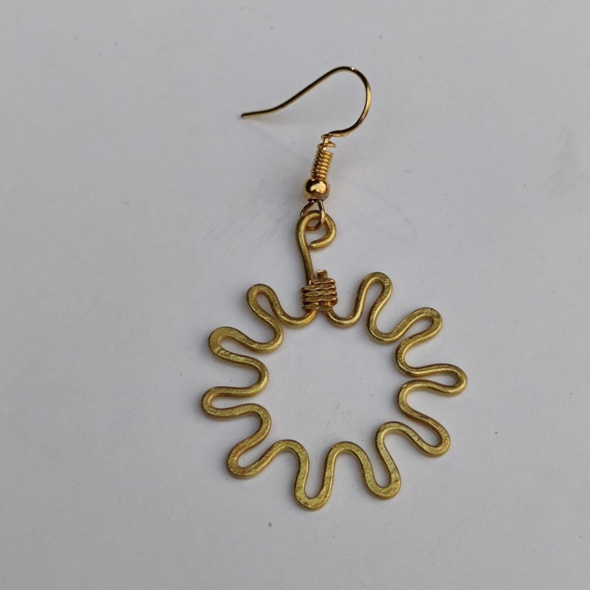 Handicraft Brass Earrings - Image 4