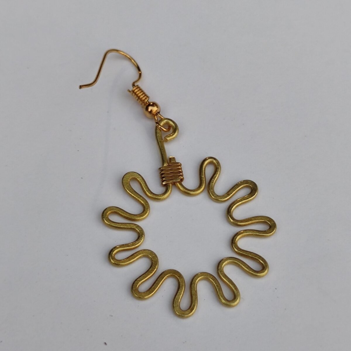 Handicraft Brass Earrings - Image 3
