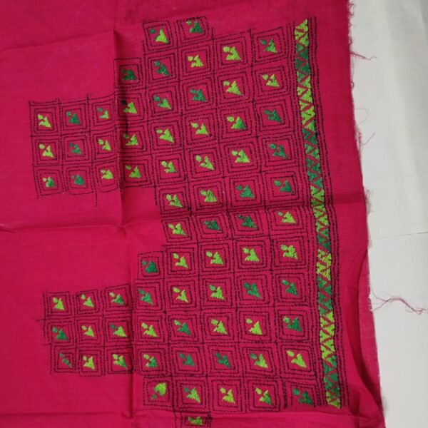 Blouse pieces Cotton kantha Stitch For Women