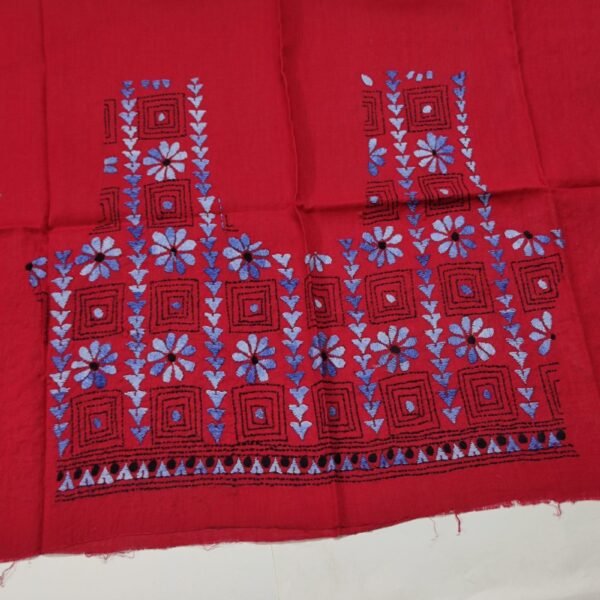 Cotton kantha Stitch blouse pieces for ladies