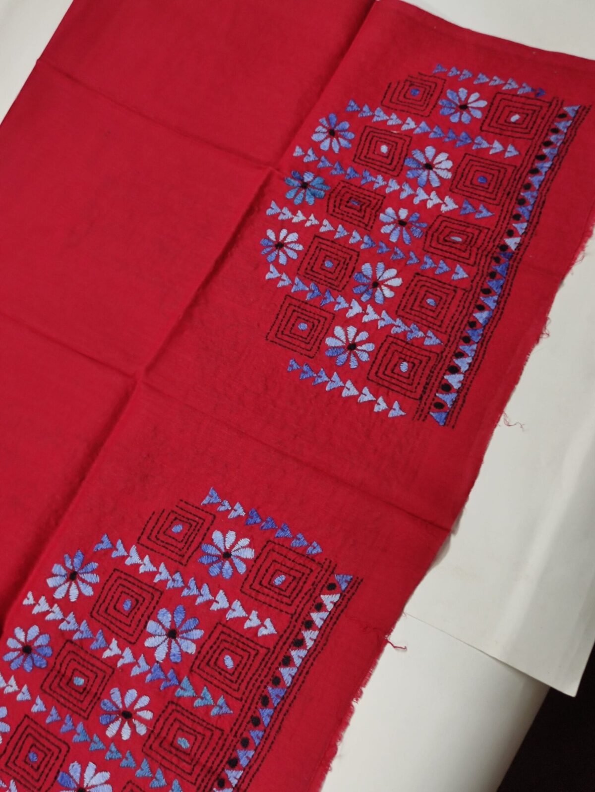 Cotton kantha Stitch blouse pieces for ladies - Image 6