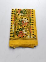 Kantha Work Blouse Piece - yellow colour