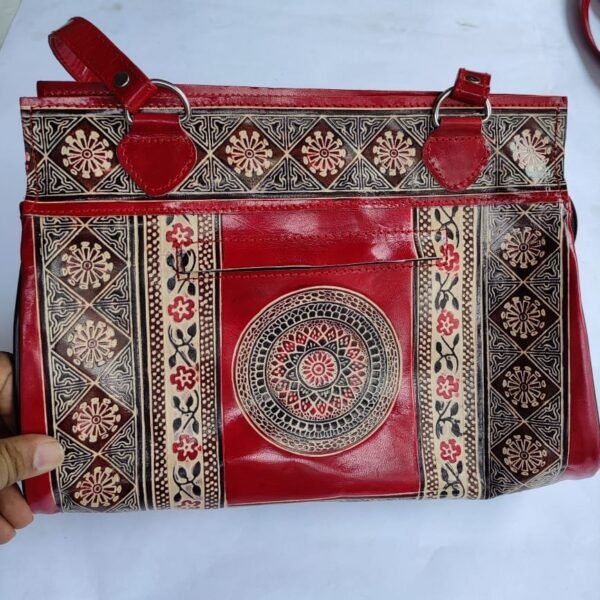 Leather Parts Bag Hand print
