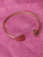 Brass Metal Hand Bracelet love design