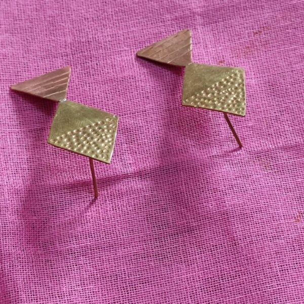 Brass copper Metal Earrings for Women