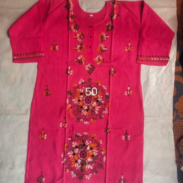Kantha Long Kurti for ladies ( Size - 5XL )