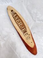 Wooden Carved Surname Name Plate (Banerjee)
