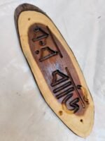 Wooden Carved Surname Name Plate (kor Home) - Image 2