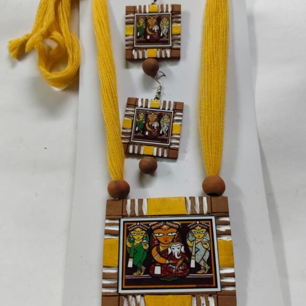 Terracotta Necklace Set for Women (Sticker Theme)