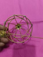 Handcrafted Brass Hair Bun Cage Set for Women - Image 4